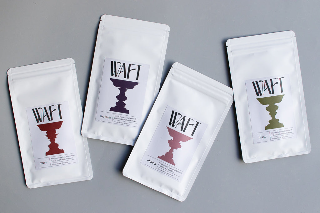 WAFT / INCENSE STICKS インセンススティック wise/charm/mature/muse お香  4種