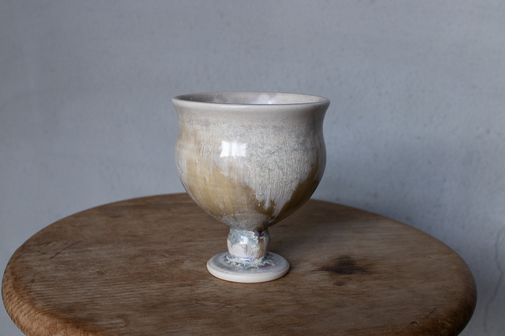 Kazuma Yamamoto / White clay goblet large