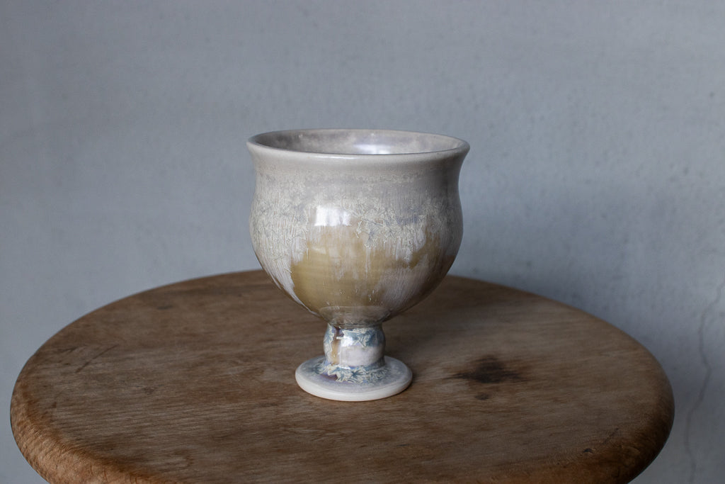 Kazuma Yamamoto / White clay goblet large