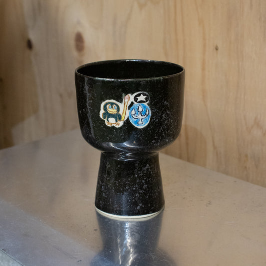 時山桜 / 高坏ゴブレット ペンギン？・灯り・星 フリーカップ