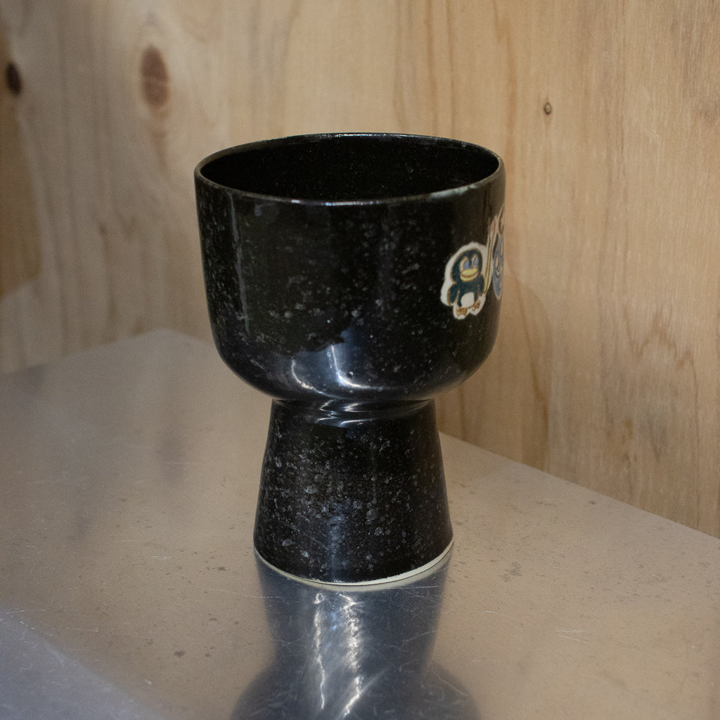 時山桜 / 高坏ゴブレット ペンギン？・灯り・星 フリーカップ