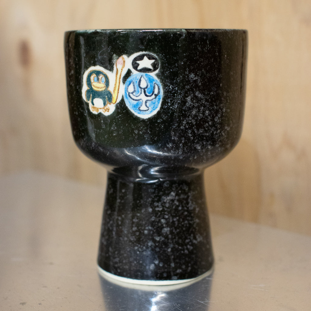 時山桜 / 高坏ゴブレット ペンギン？・灯り・星 フリーカップ