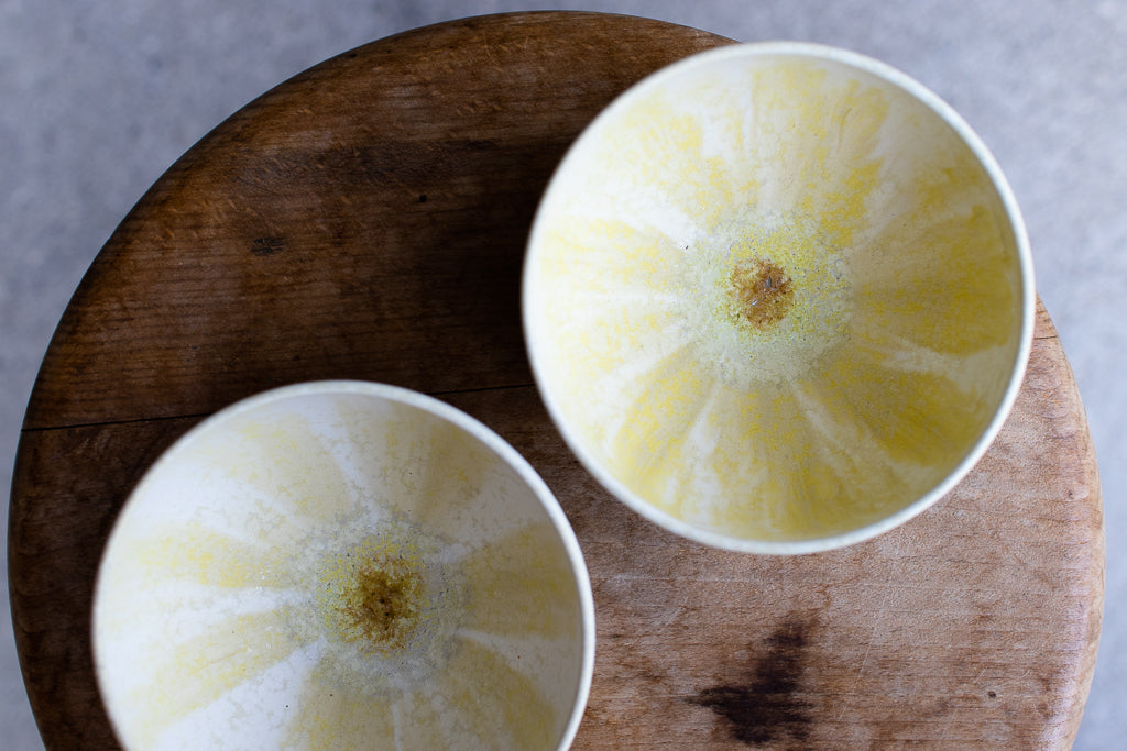 Takumi Baba / Small bowl/free cup lemon yellow