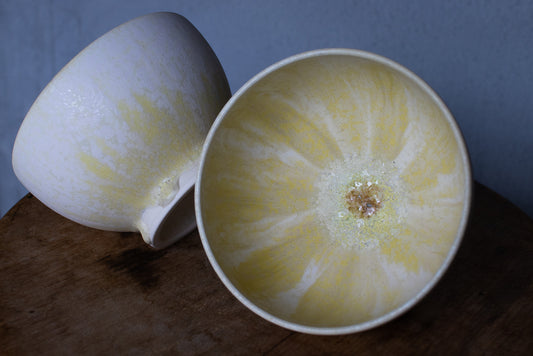 Takumi Baba / Small bowl/free cup lemon yellow