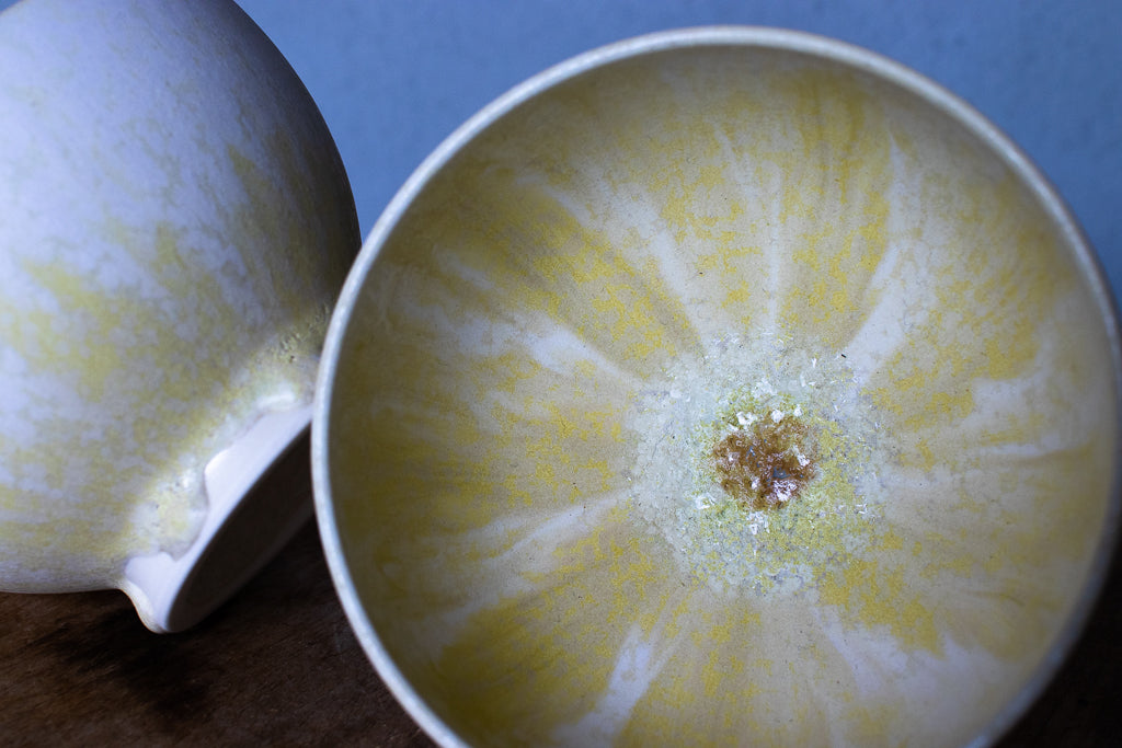 Takumi Baba / Small bowl/free cup lemon yellow