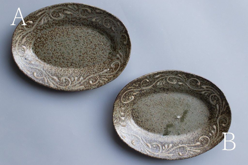 西川真衣 / オーバル皿 大 イッチン