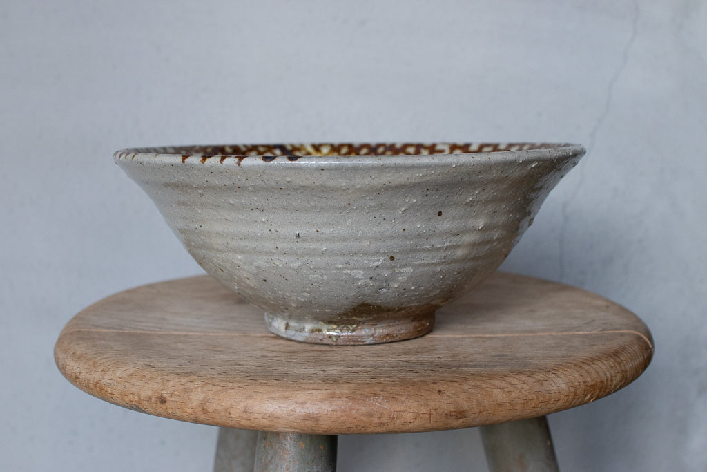 西川真衣 / 丼鉢 鉄絵 氷裂柄