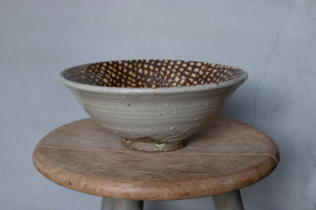 西川真衣 / 丼鉢 鉄絵 氷裂柄