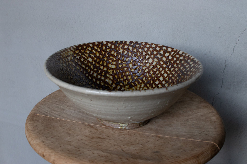 西川真衣 / 丼鉢 鉄絵 氷裂柄