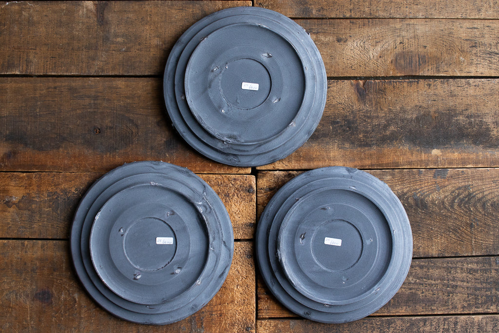 野中麟太郎 / stone plate black 石の皿 黒 小 20cm