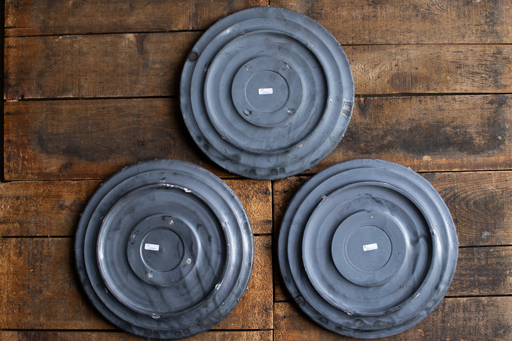 野中麟太郎 / stone plate black 石の皿 黒 大 25cm