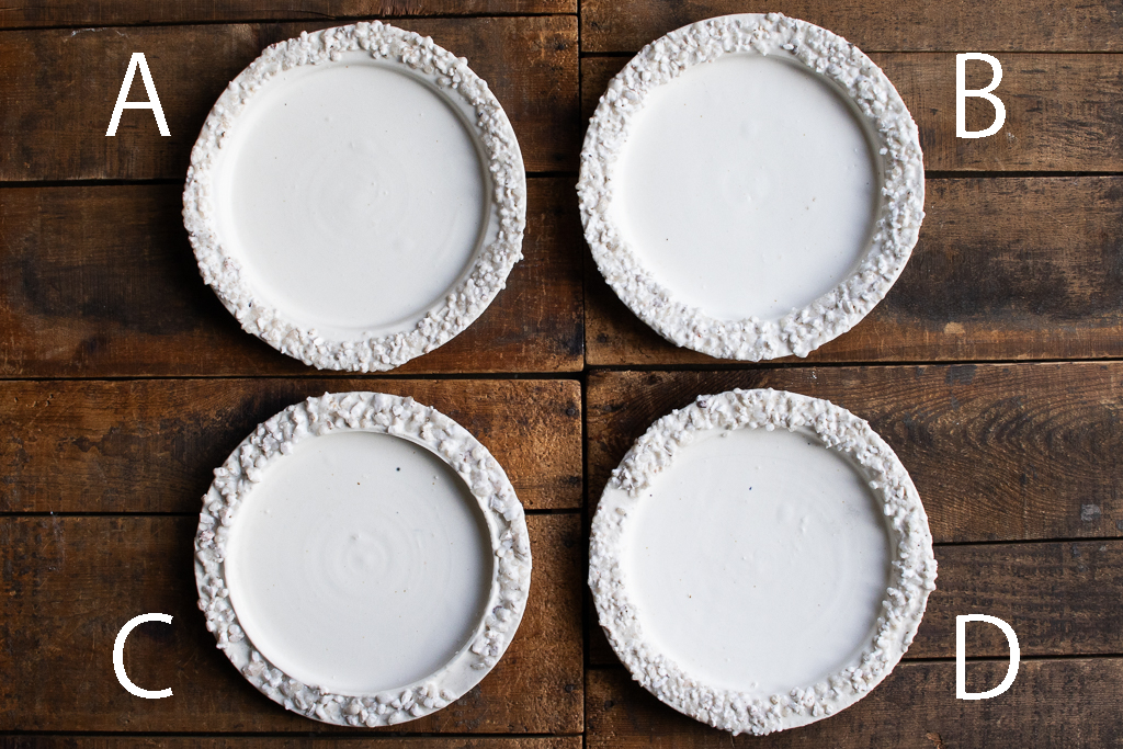 野中麟太郎 / stone plate off-white 石の皿 マット白 小 20cm