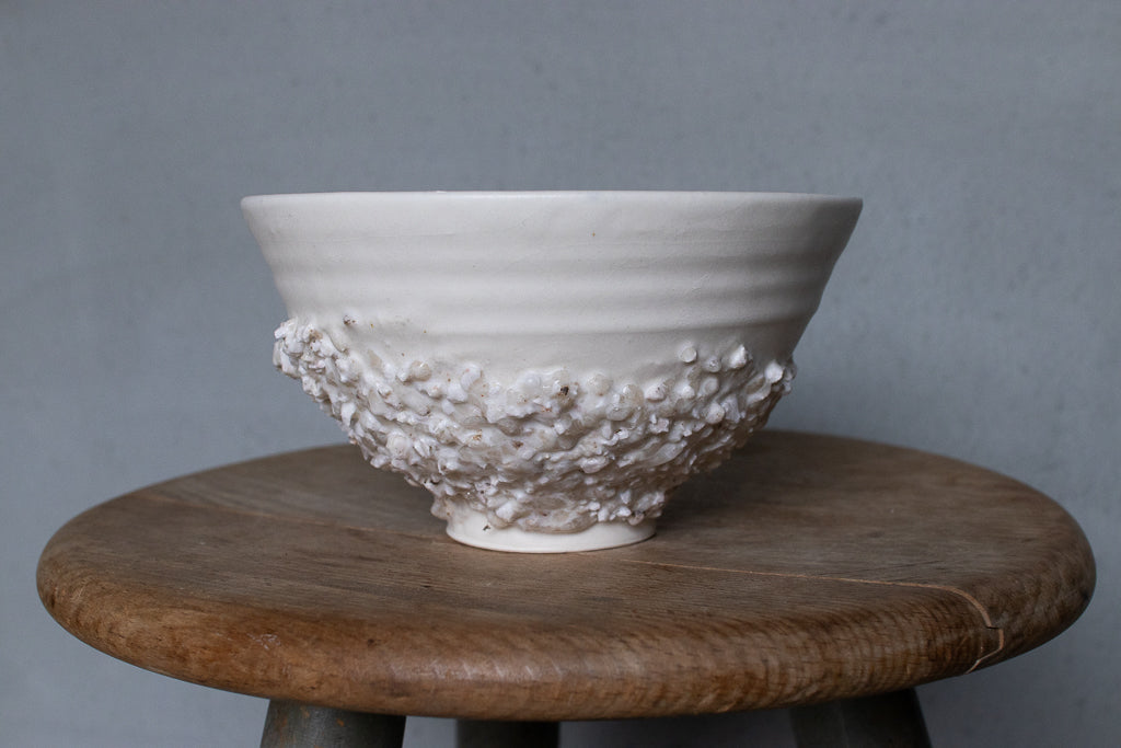 野中麟太郎 / stone mini donburi white 石の小丼 白