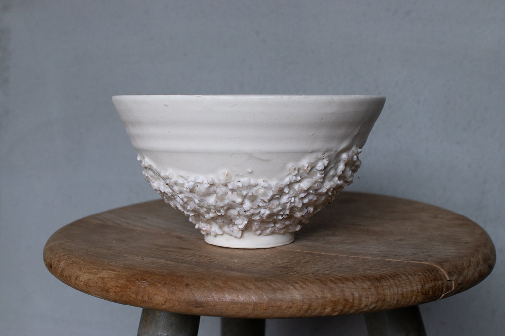 野中麟太郎 / stone mini donburi white 石の小丼 白