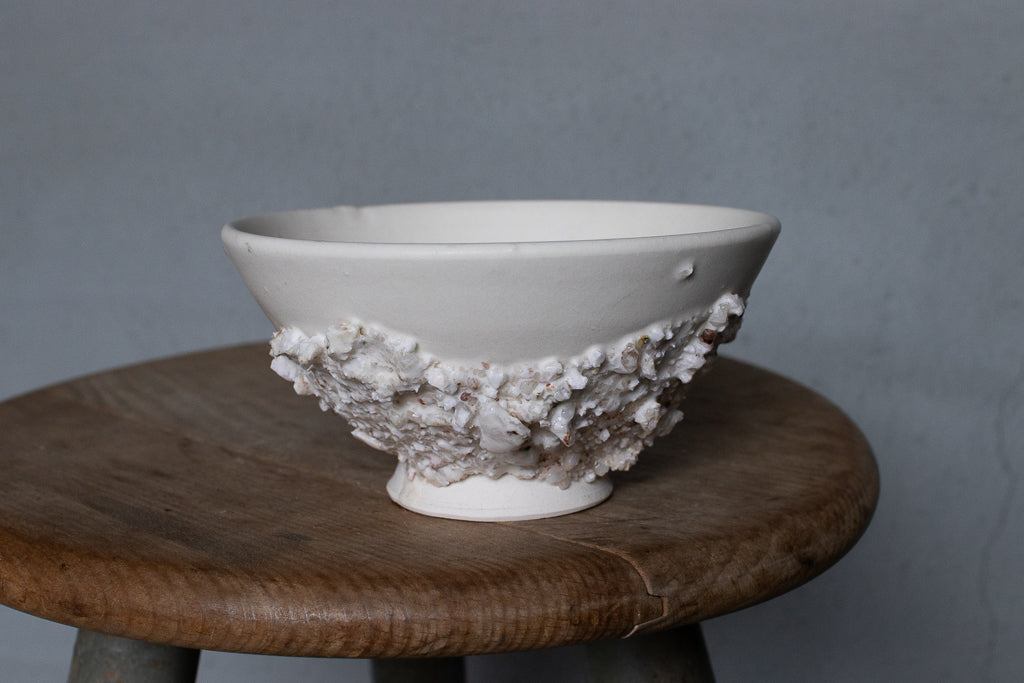 野中麟太郎 / stone meshi-wan white 石の飯碗 白 A