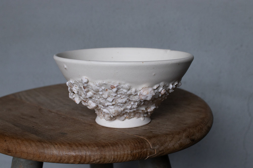 野中麟太郎 / stone meshi-wan white 石の飯碗 白 A