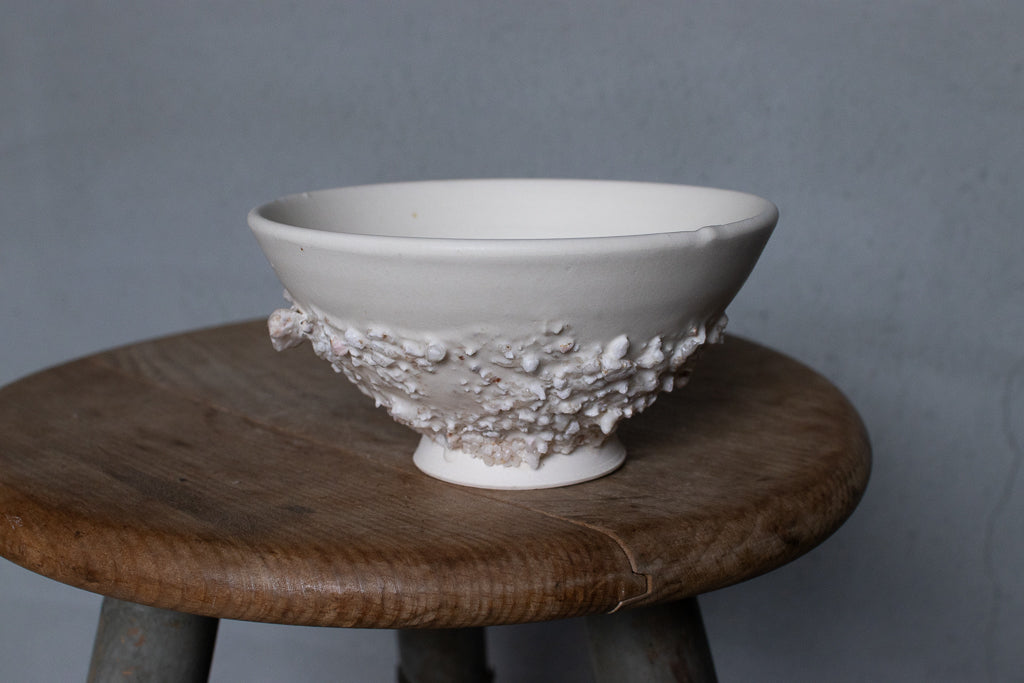 野中麟太郎 / stone meshi-wan white 石の飯碗 白 A