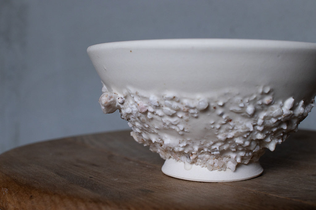 野中麟太郎 / stone meshi-wan white 石の飯碗 白 A