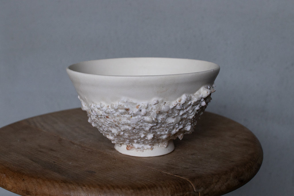 野中麟太郎 / stone meshi-wan white 石の飯碗 白 B