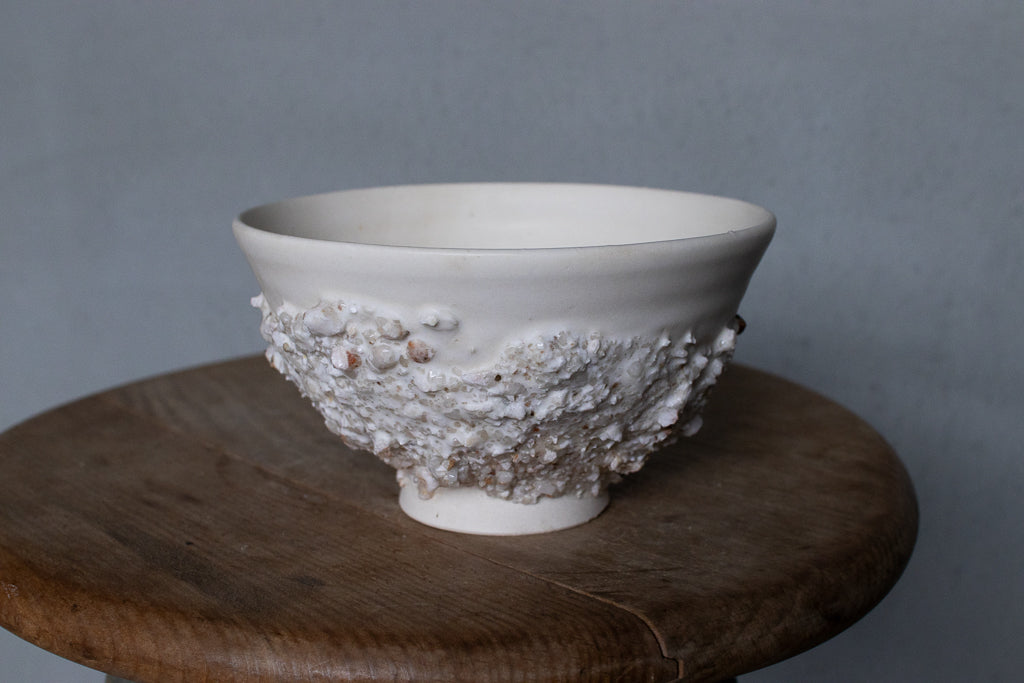 野中麟太郎 / stone meshi-wan white 石の飯碗 白 B