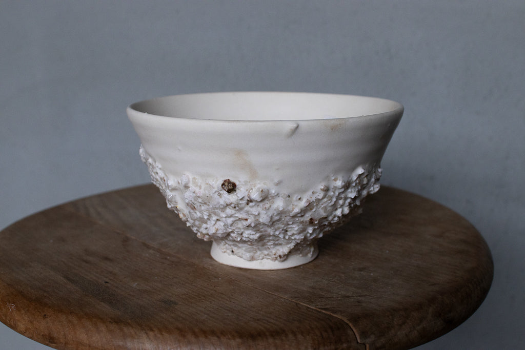 野中麟太郎 / stone meshi-wan white 石の飯碗 白 B