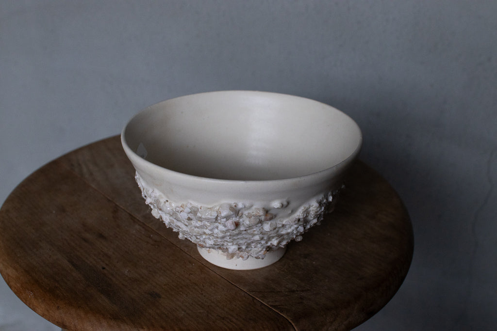 野中麟太郎 / stone meshi-wan white 石の飯碗 白 B