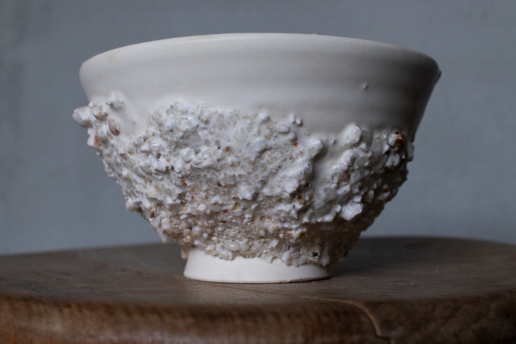 野中麟太郎 / stone meshi-wan white 石の飯碗 白 B