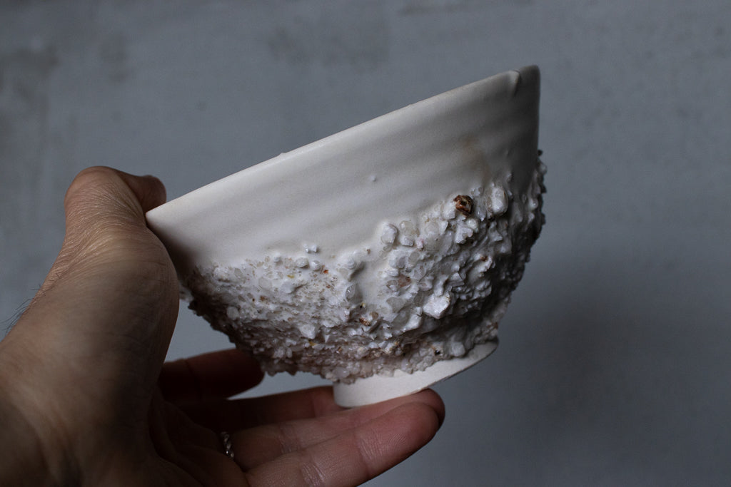 野中麟太郎 / stone meshi-wan white 石の飯碗 白 B