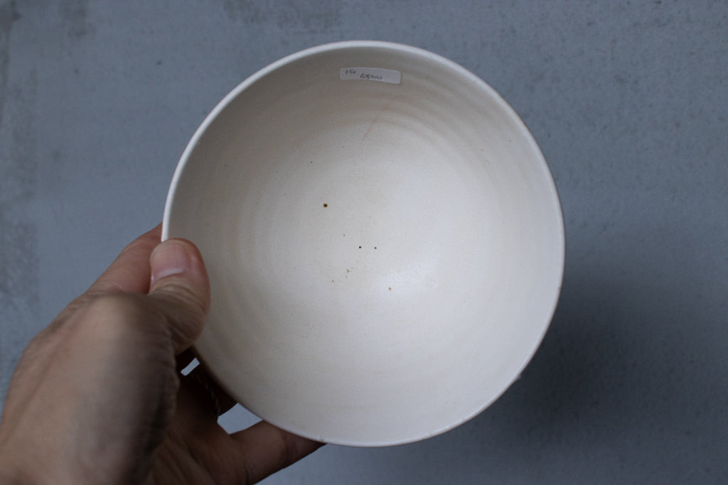 野中麟太郎 / stone meshi-wan white 石の飯碗 白 B