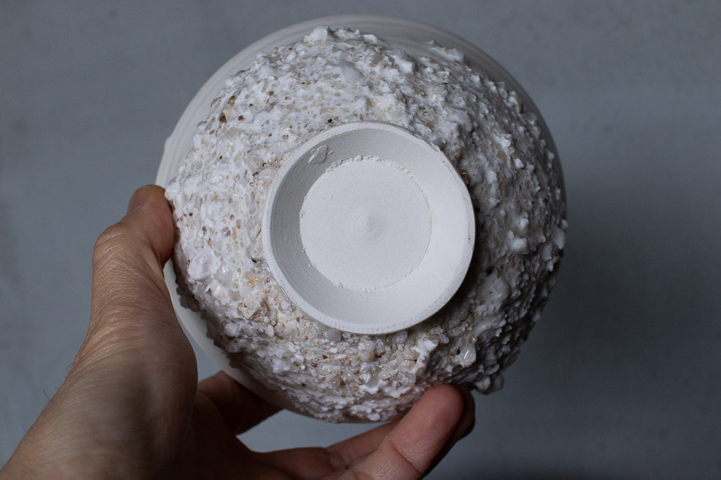 野中麟太郎 / stone meshi-wan white 石の飯碗 白 B