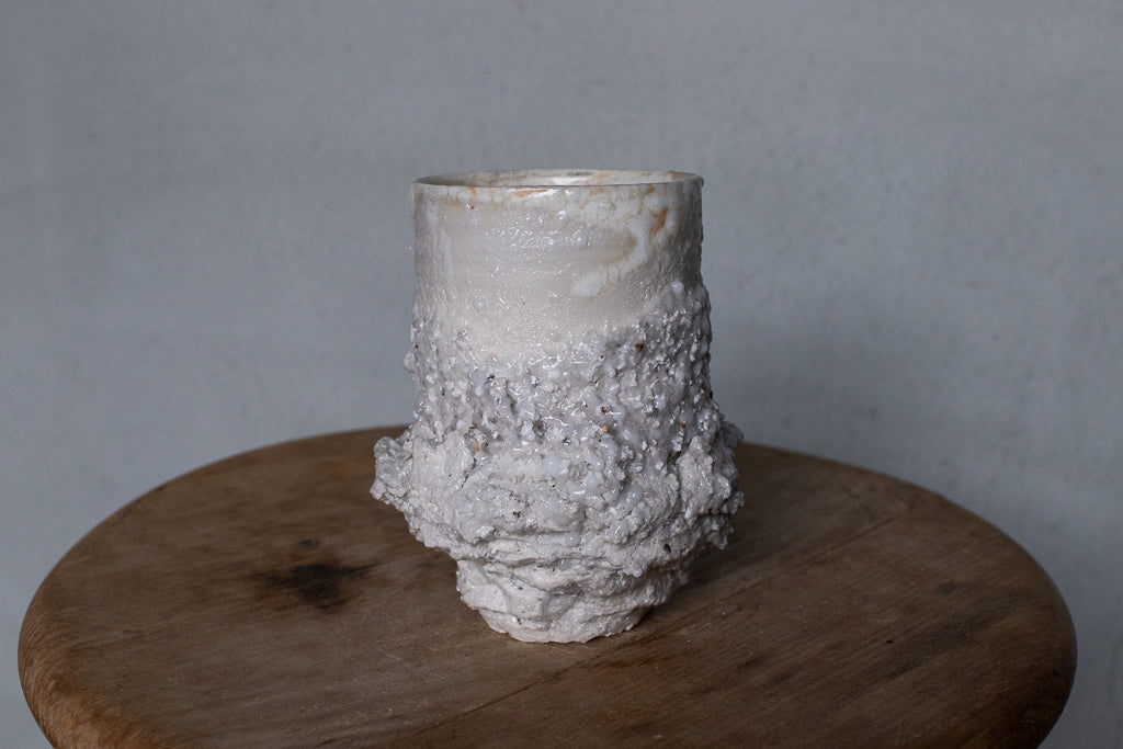 野中麟太郎 / stone new free cup white 石のカップ 新作 白