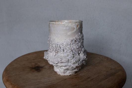 野中麟太郎 / stone new free cup white 石のカップ 新作 白