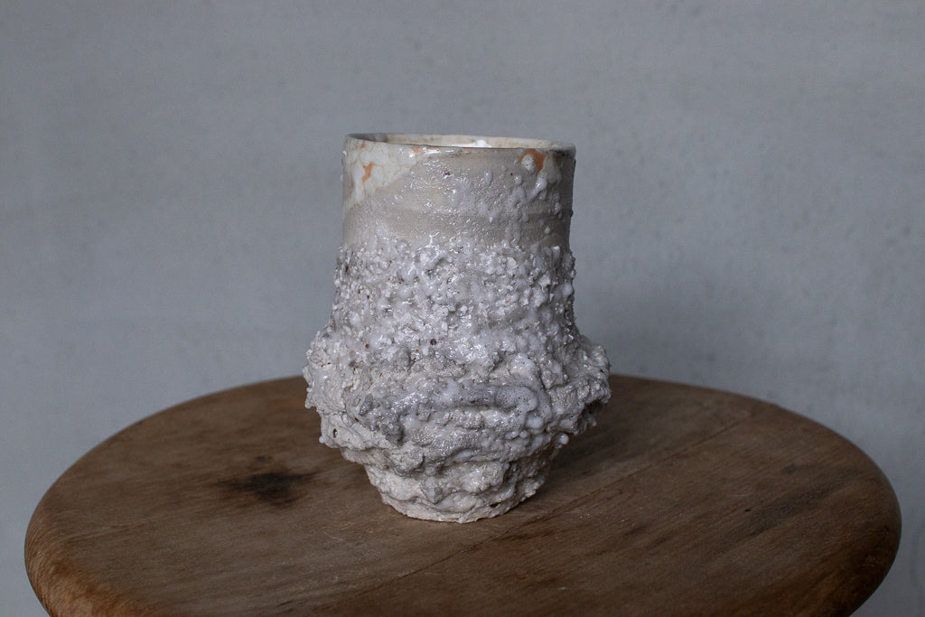 野中麟太郎 / stone new free cup white 石のカップ 新作 白