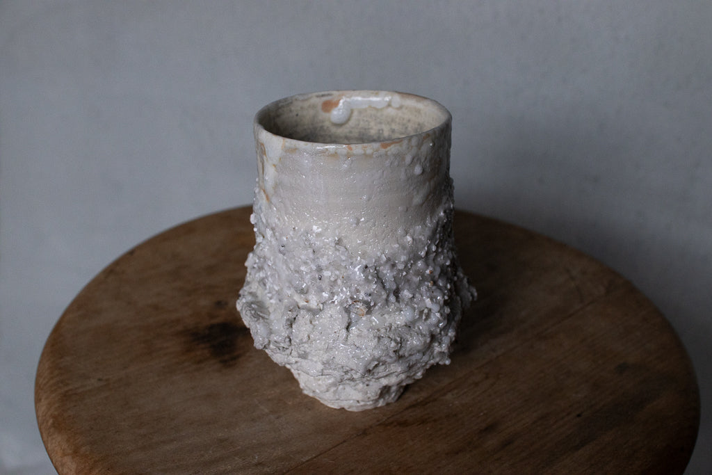 野中麟太郎 / stone new free cup white 石のカップ 新作 白