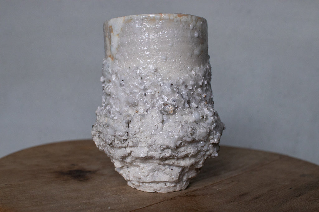 野中麟太郎 / stone new free cup white 石のカップ 新作 白