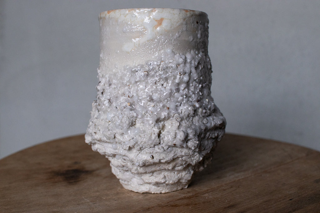 野中麟太郎 / stone new free cup white 石のカップ 新作 白