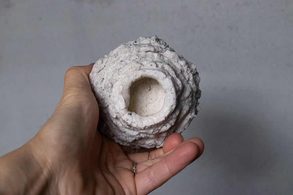 野中麟太郎 / stone new free cup white 石のカップ 新作 白