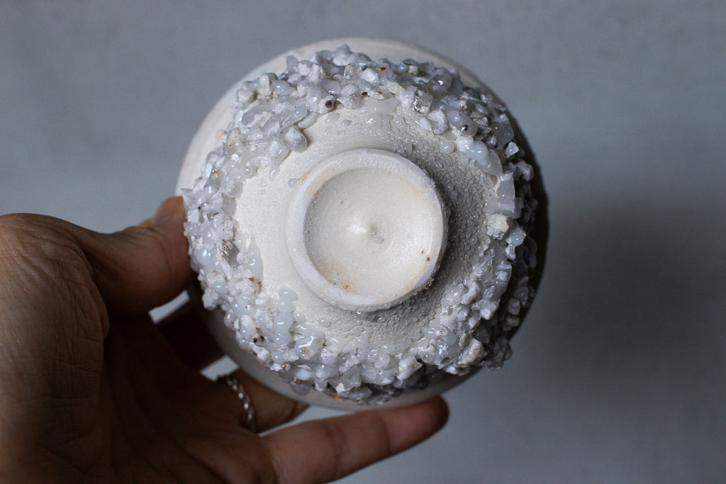 野中麟太郎 / stone gai-wan white 石の蓋碗 白