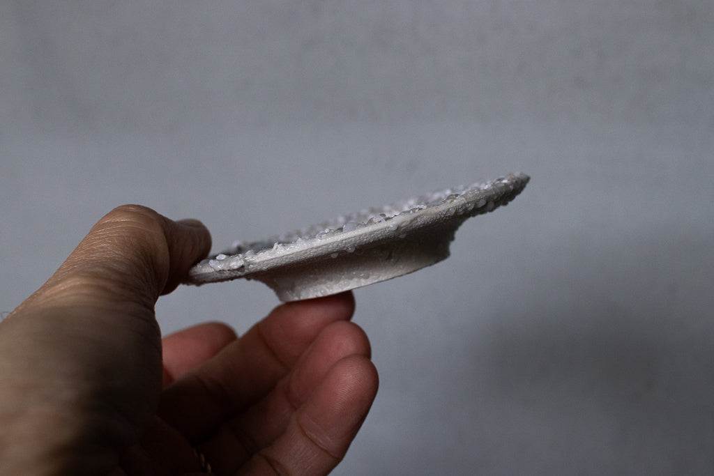 野中麟太郎 / stone gai-wan white 石の蓋碗 白