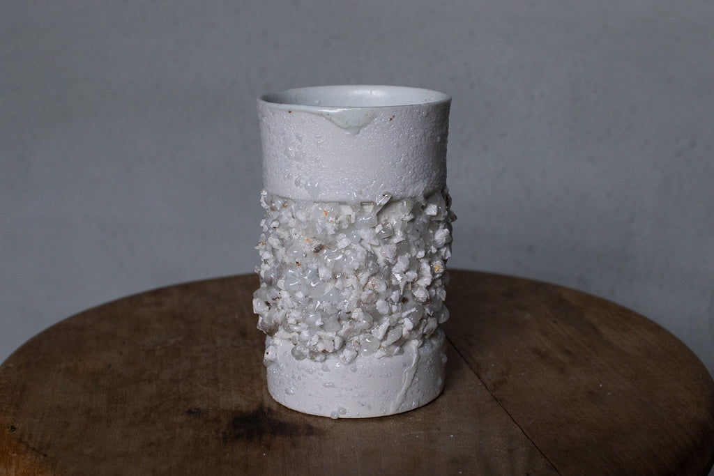 野中麟太郎 / stone cup small white 石のカップ 小 白