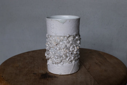 野中麟太郎 / stone cup small white 石のカップ 小 白