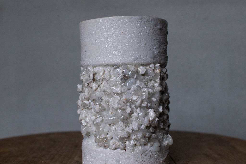 野中麟太郎 / stone cup small white 石のカップ 小 白