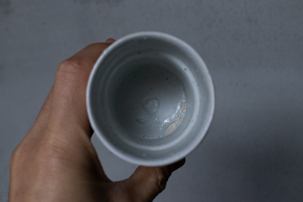 野中麟太郎 / stone cup small white 石のカップ 小 白