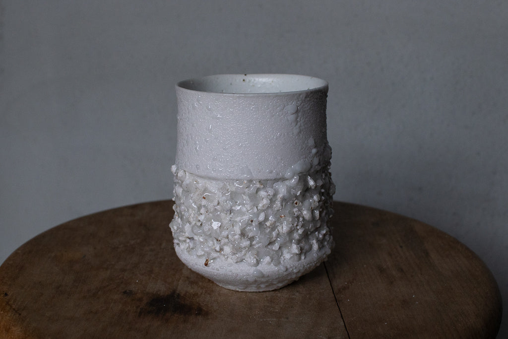 野中麟太郎 / stone cup large white 石のカップ 大 白
