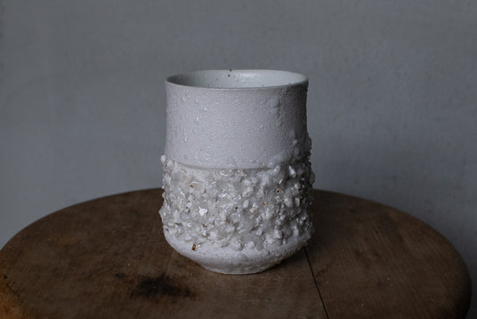 野中麟太郎 / stone cup large white 石のカップ 大 白