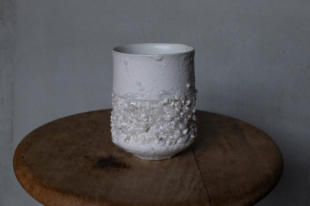 野中麟太郎 / stone cup large white 石のカップ 大 白