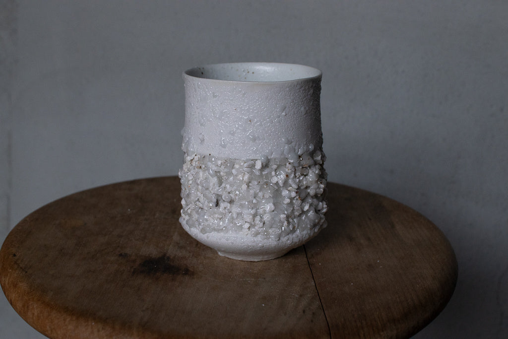 野中麟太郎 / stone cup large white 石のカップ 大 白