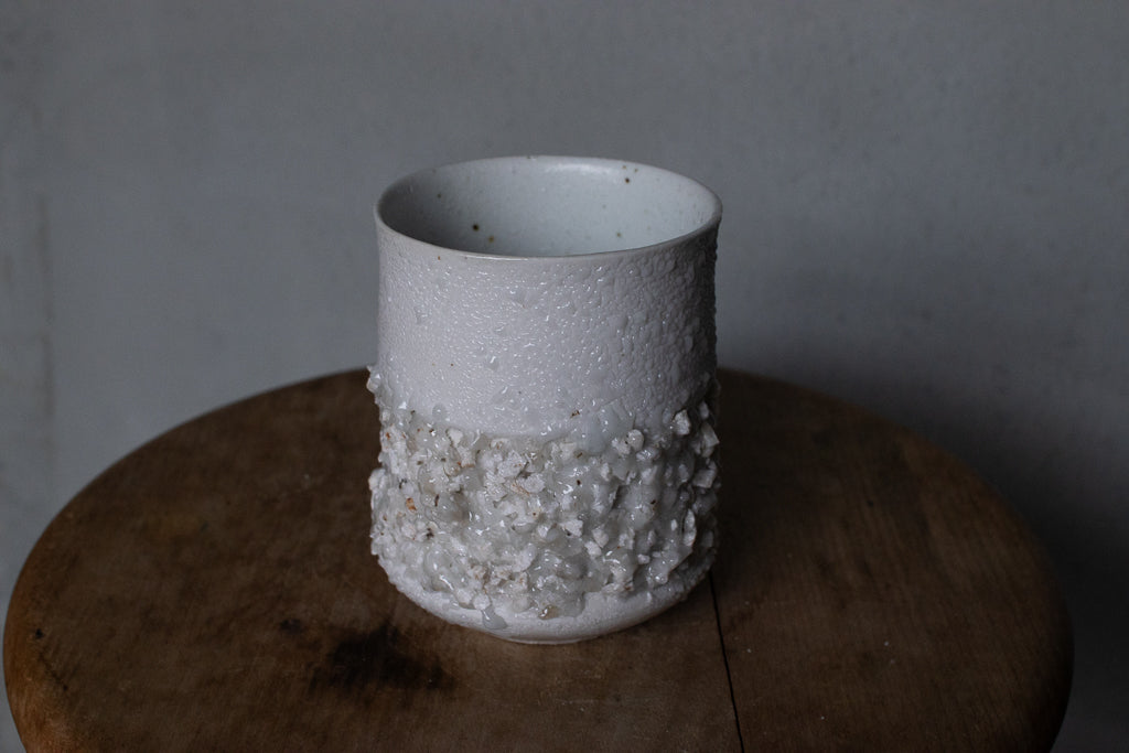 野中麟太郎 / stone cup large white 石のカップ 大 白