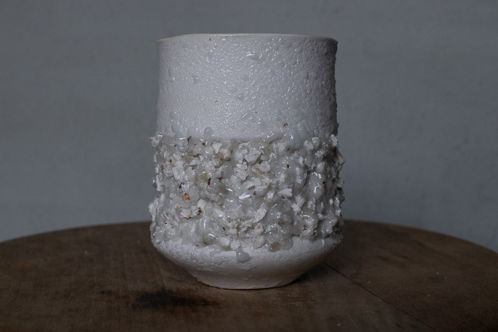 野中麟太郎 / stone cup large white 石のカップ 大 白