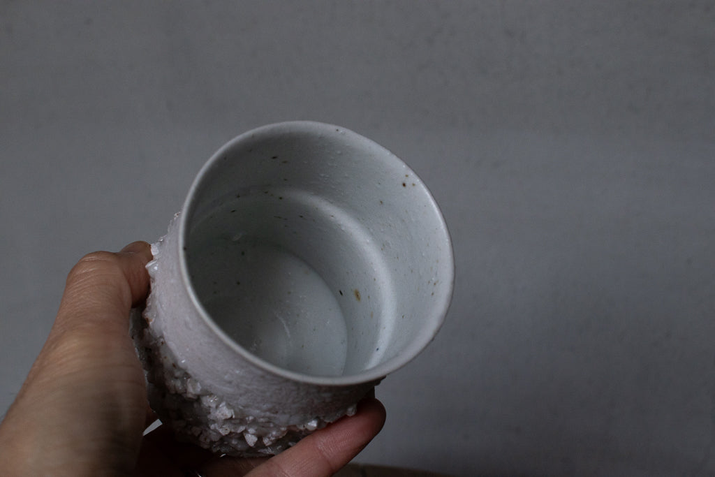 野中麟太郎 / stone cup large white 石のカップ 大 白